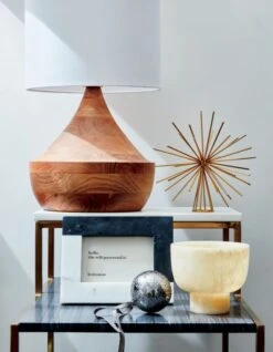 Onyx Marble Tealight Candle Holder -Cb2 2ToneGreyandWhiteMarbleSideOC19