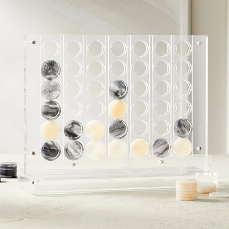 Acrylic Four In A Row Board Game 2 Acrylic Four In A Row Board Game - Image 2