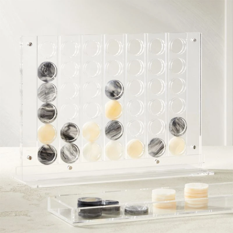 Acrylic Four In A Row Board Game 1 Acrylic Four In A Row Board Game