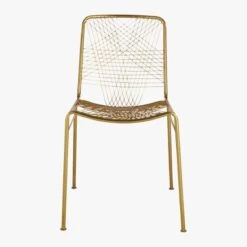 Alpha Brass Metal Chair -Cb2 AlphaBrassChairS16