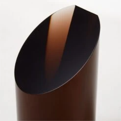 Dark Amber Acrylic Bookend -Cb2 AmberAcrylicBookendAVSHF23