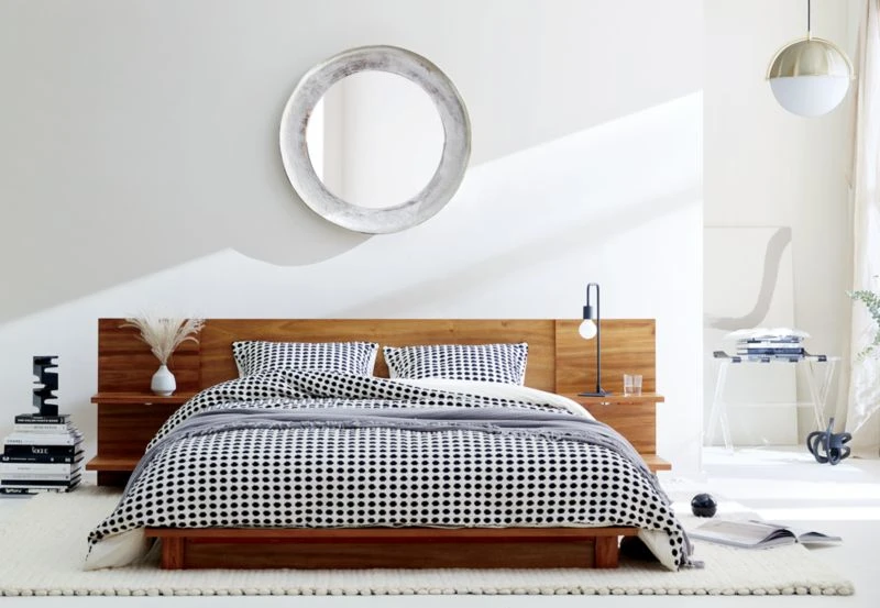 Estela Black And White Organic Cotton Duvet Cover And Shams 4 Estela Black And White Organic Cotton Duvet Cover And Shams - Image 4