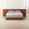 Andes Acacia Wood Platform Queen Bed With Nightstands
