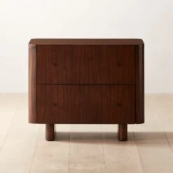 Andora 2-Drawer Wood Nightstand