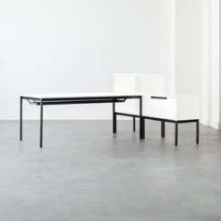 Aptum White Metal Bookcase 21 Aptum White Metal Bookcase -Cb2 AptumModularGroup2AVFHF21