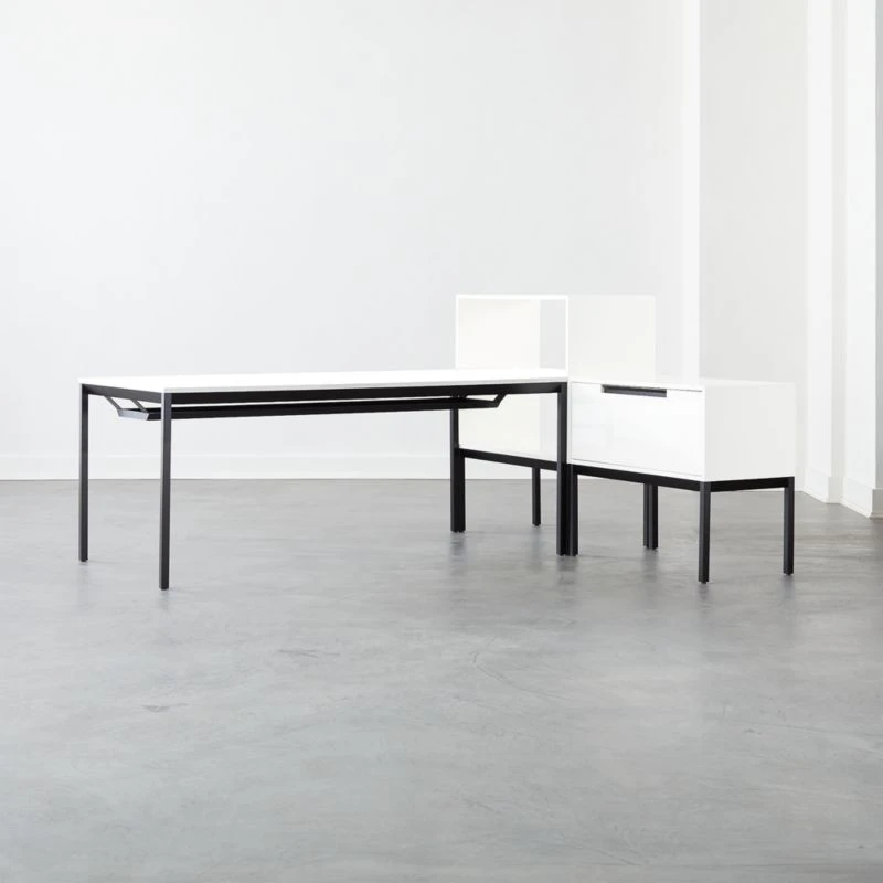 Aptum White Metal Bookcase 10 Aptum White Metal Bookcase - Image 10