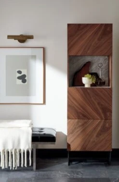 Gallery Brass Picture Frame With White Mat 4"x6" -Cb2 AtriumTuftedBlackPatentLeatherJN19