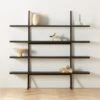 Azzurra Black Metal And Wood Bookshelf