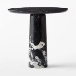 Babylon Black Marble Dining Table -Cb2 BabylonBlkRoundTableSmSOSSS22