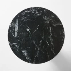 Babylon Black Marble Dining Table -Cb2 BabylonBlkRoundTableSmTOPSSS22