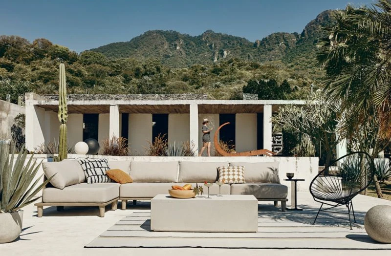 Baixa 3-Piece Wood Outdoor Patio Sectional Sofa 2 Baixa 3-Piece Wood Outdoor Patio Sectional Sofa - Image 2