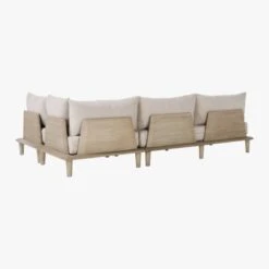 Baixa 3-Piece Wood Outdoor Patio Sectional Sofa 12 Baixa 3-Piece Wood Outdoor Patio Sectional Sofa -Cb2 BaxiaWood3PcSect3QBS20