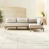 Baixa 3-Piece Wood Outdoor Patio Sectional Sofa