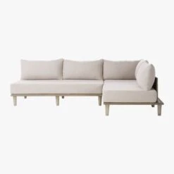 Baixa 3-Piece Wood Outdoor Patio Sectional Sofa 9 Baixa 3-Piece Wood Outdoor Patio Sectional Sofa -Cb2 BaxiaWood3PcSectSOS20
