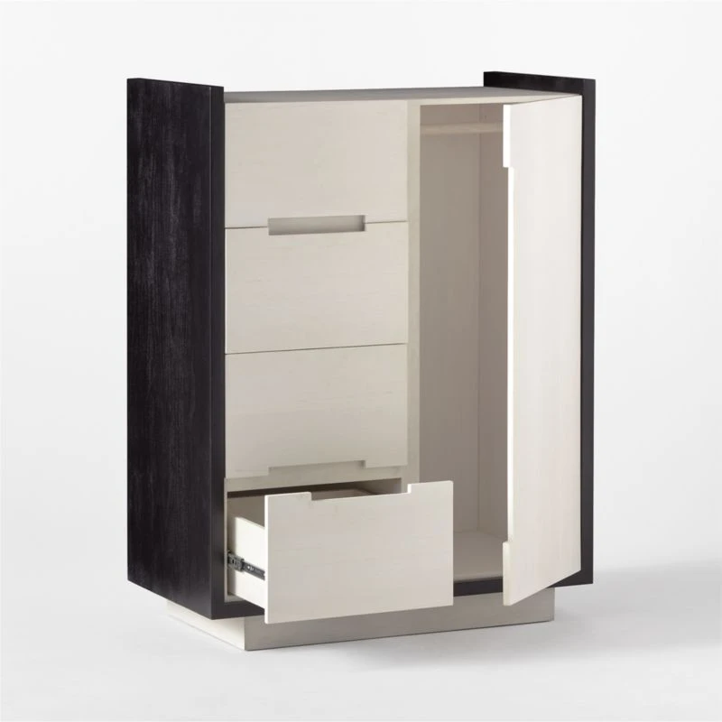 Beaufort Bleached Wood Chifferobe 6 Beaufort Bleached Wood Chifferobe - Image 6