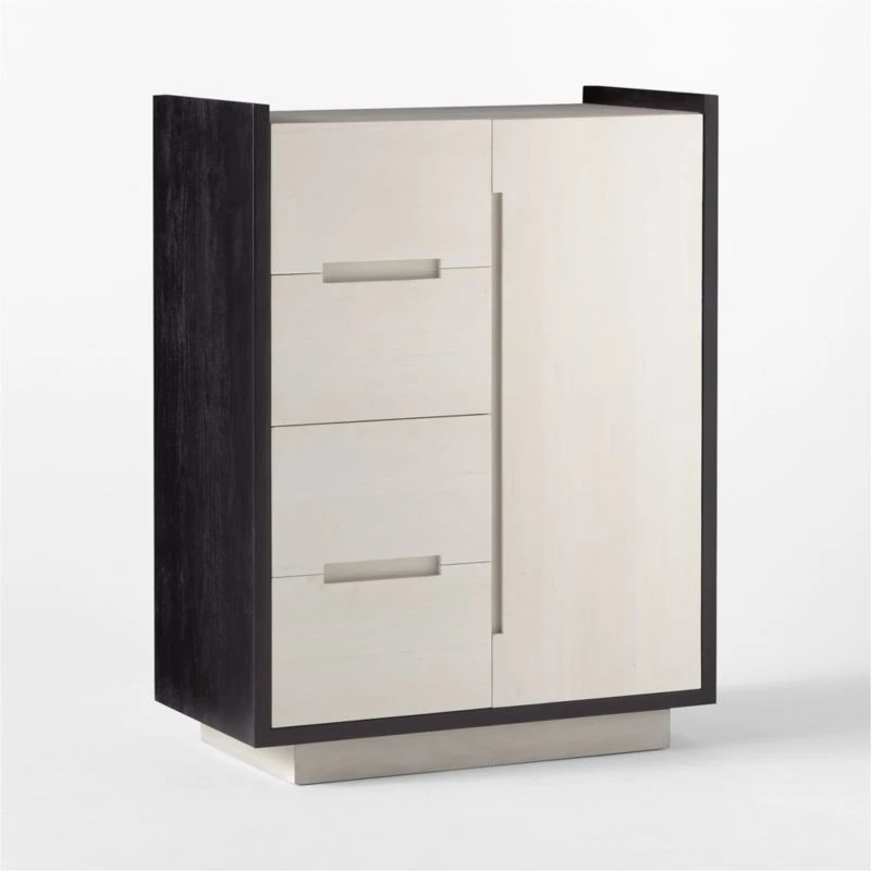 Beaufort Bleached Wood Chifferobe 5 Beaufort Bleached Wood Chifferobe - Image 5