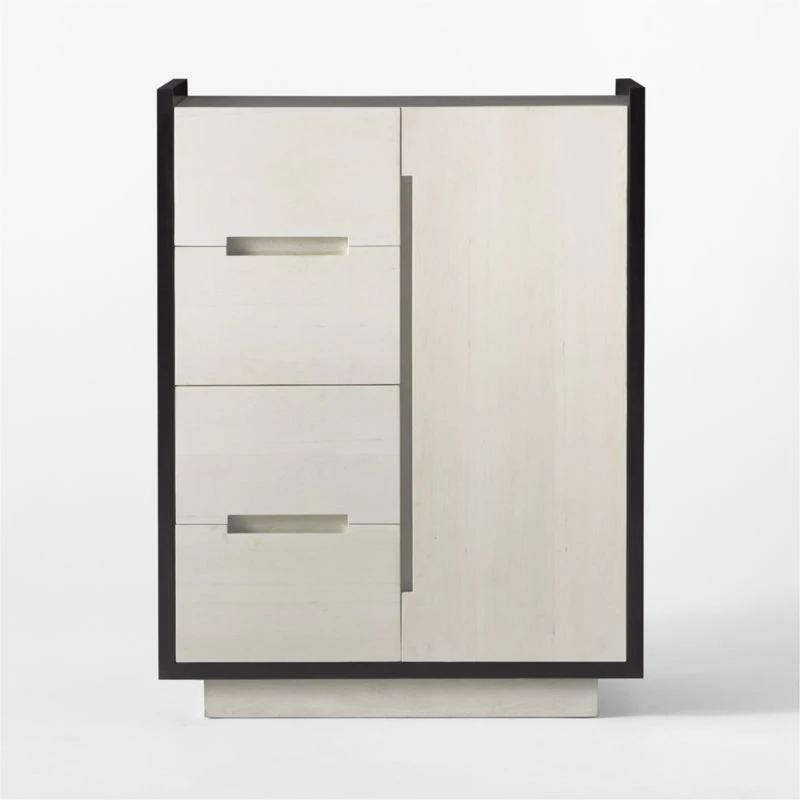 Beaufort Bleached Wood Chifferobe 4 Beaufort Bleached Wood Chifferobe - Image 4