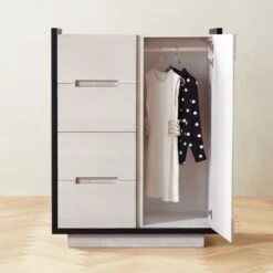 Beaufort Bleached Wood Chifferobe 11 Beaufort Bleached Wood Chifferobe -Cb2 BeaufortBlhdWdChifferobeROS22