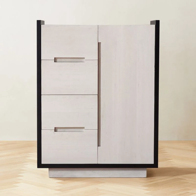 Beaufort Bleached Wood Chifferobe 1 Beaufort Bleached Wood Chifferobe