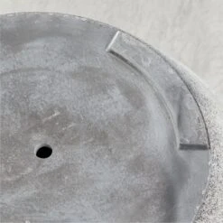 Belly White Stone Outdoor Planter XXL -Cb2 BellyXXLPlanterWhtAV2SHS22