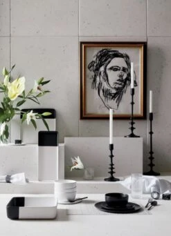 Crisp Matte Black Serving Bowl -Cb2 BlackDipServewareCrispSP18 2