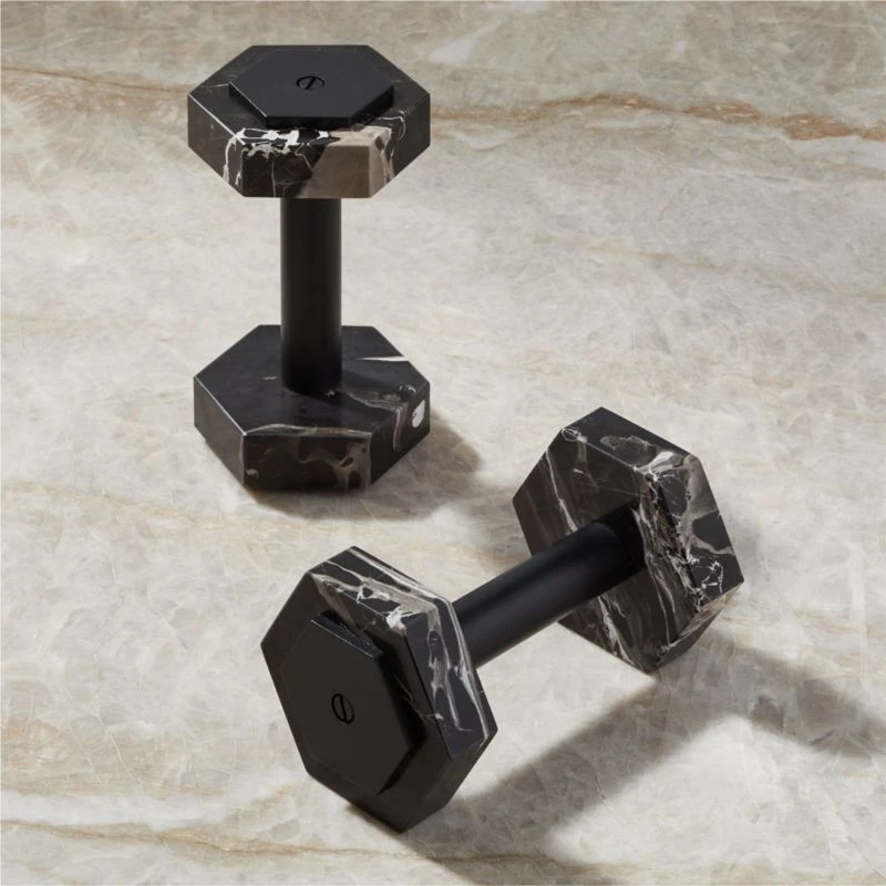 Black Marble 5-Lb Dumbbell 1 Black Marble 5-Lb Dumbbell
