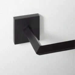 Blaine Matte Black Wall Mount Toilet Paper Holder 6 Blaine Matte Black Wall Mount Toilet Paper Holder -Cb2 BlaineMttBlkWllMntdTpHldrAVSHF21