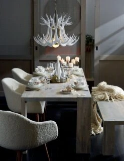 Chelsea Floral Dinner Plate -Cb2 BloxWhiteWashDiningCollectionOC18 2