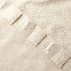 Ivory Boucle Window Curtain Panel 48''x84'' -Cb2 BoucleIvoryCrtn96PanelAV4SHF23