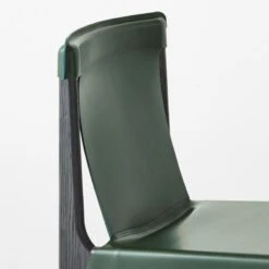 Burano Green Leather Sling Chair -Cb2 BuranoLthrChairGreenAVSSF22