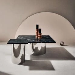 Luca Spider Marble Side Table -Cb2 CB2FA22 01F hero