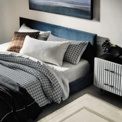 Façade Shadow Velvet Queen Bed -Cb2 CB2FA22 36A V1