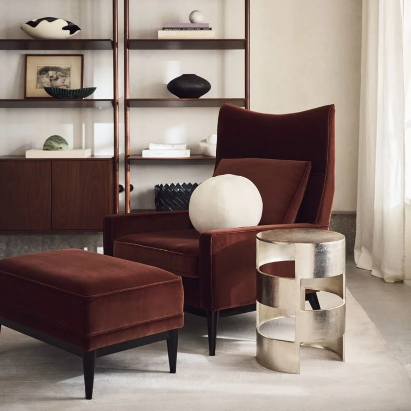 Jalousie Round Silver Cast Aluminum Side Table 2 Jalousie Round Silver Cast Aluminum Side Table - Image 2