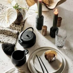 Nava Black And White Patterned Table Runner 14"x90" -Cb2 CB2HOL21 16A heroOC21 1x1