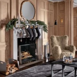 Abel Brass Round Wall Mirror 34" 7 Abel Brass Round Wall Mirror 34" -Cb2 CB2HOL22 16A V2