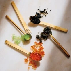 Set Of 6 Mini Gold Cocktail Forks -Cb2 CB2HOL22 21F hero