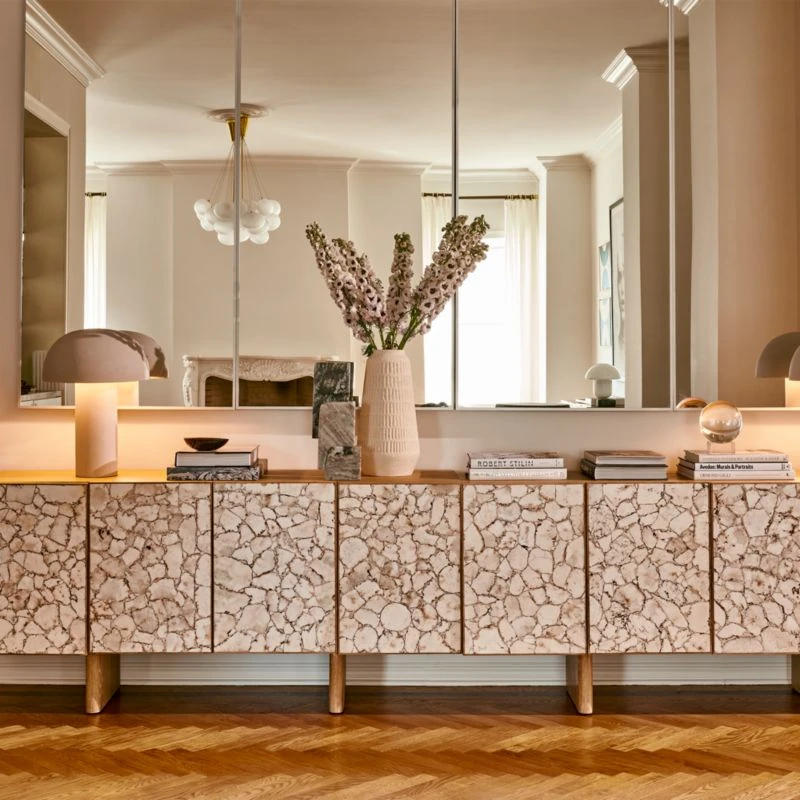 Ionic Beige Marble Sculpture 4 Ionic Beige Marble Sculpture - Image 4