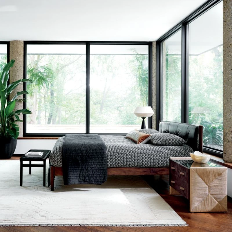 Kamet Organic Cotton Black Duvet Cover And Shams 4 Kamet Organic Cotton Black Duvet Cover And Shams - Image 4