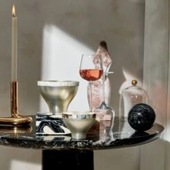 Babylon Black Marble Dining Table -Cb2 CB2SP22 23C V3 RET