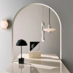 Neptune Travertine Wall Sconce Light -Cb2 CB2SP23 19A hero