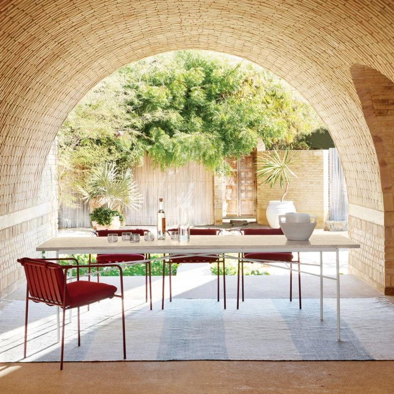 Kelso Brown And Blue Stripe Indoor/Outdoor Area Rug 5'x8' 6 Kelso Brown And Blue Stripe Indoor/Outdoor Area Rug 5'x8' - Image 6