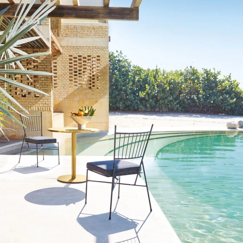 Pavilion Dining Chair With Grey Sunbrella ® Cushion Model 6350 Set Of 4 2 Pavilion Dining Chair With Grey Sunbrella ® Cushion Model 6350 Set Of 4 - Image 2