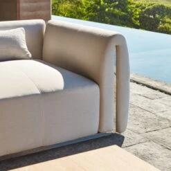 Sonya Outdoor 3-Piece Sectional With Neutral Sunbrella® Cushions -Cb2 CB2SU23 11A DET1 RET