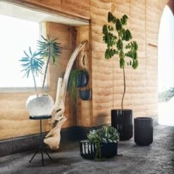 Demos Black Terracotta Outdoor Planter Small 11 Demos Black Terracotta Outdoor Planter Small -Cb2 CB2SU23 16B RET