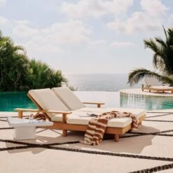 Vayle High-Gloss White Concrete Coffee Table Short -Cb2 CB2SU23 RC 02B 002 V2