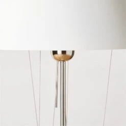 Campana Ivory Stainless Steel Floor Lamp -Cb2 CampanaIvoryNSSFloorLampAV2SHF22