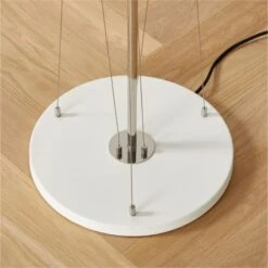 Campana Ivory Stainless Steel Floor Lamp -Cb2 CampanaIvoryNSSFloorLampAV3SHF22