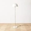 Campana Ivory Stainless Steel Floor Lamp