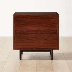 Cardiff 2-Drawer Wood Nightstand