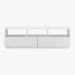 Chill High-Gloss White Media Console 60'' -Cb2 ChillMediaConsoleF10